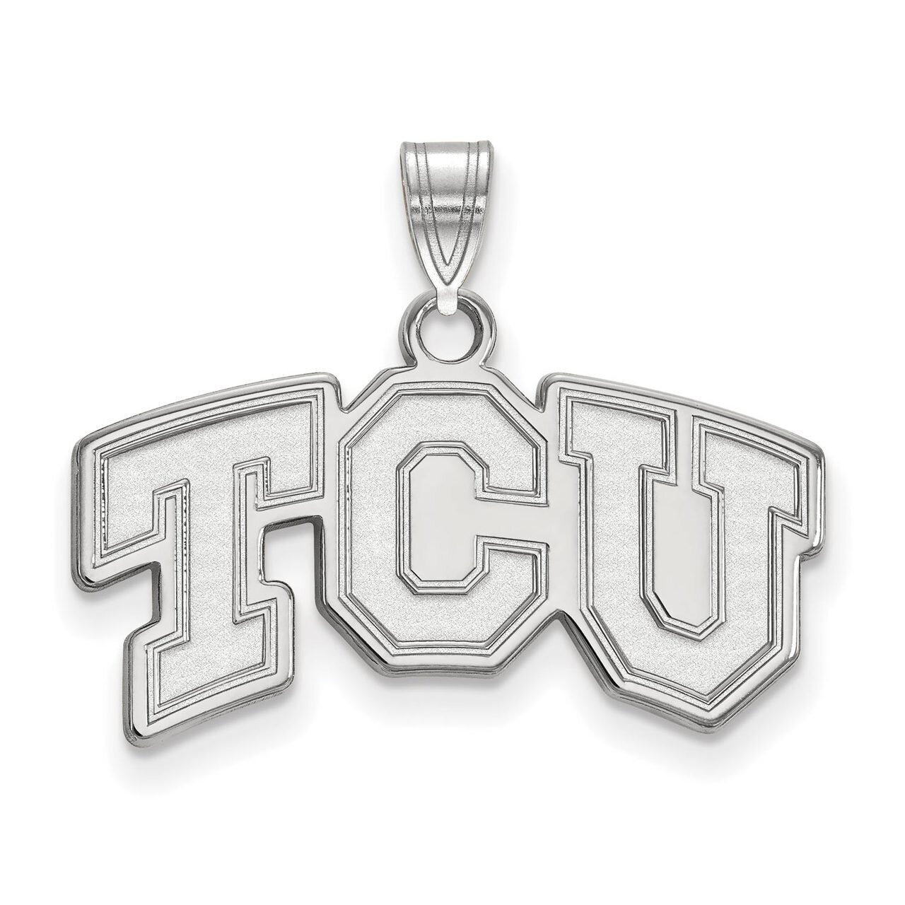 Texas Christian University Small Pendant 14k White Gold 4W002TCU, MPN: 4W002TCU, 886774827438