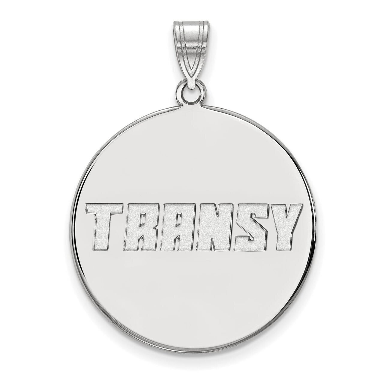 Transylvania University x-Large Disc Pendant 14k White Gold 4W002TRU, MPN: 4W002TRU, 886774827476