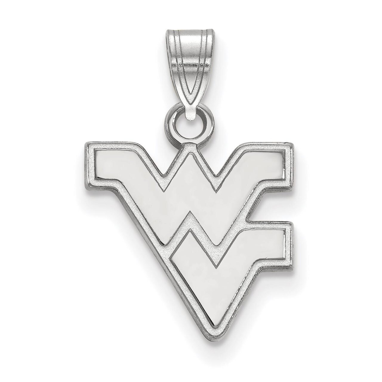 West Virginia University Small Pendant 14k White Gold 4W002WVU, MPN: 4W002WVU, 886774828459