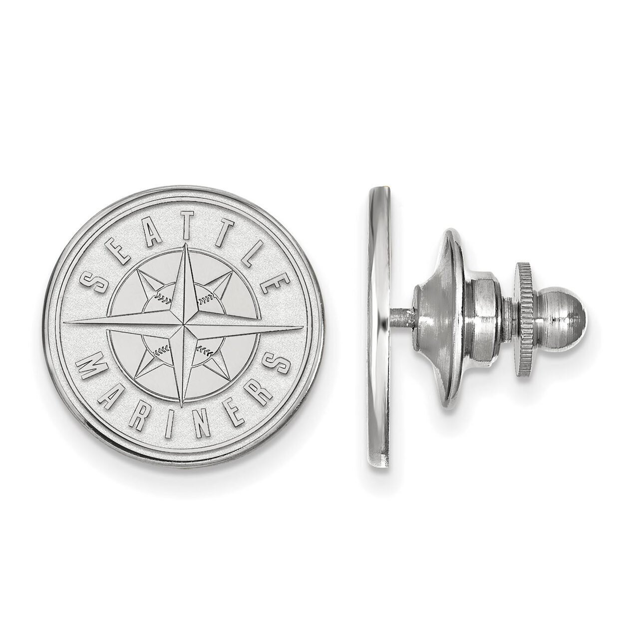 Seattle Mariners Lapel Pin 14k White Gold 4W003MRN, MPN: 4W003MRN, 886774828961