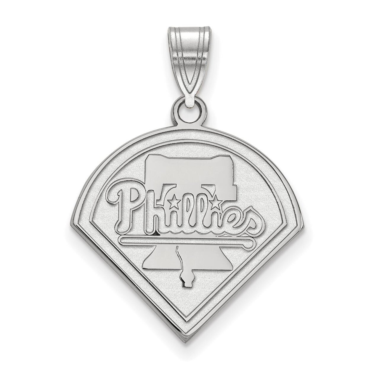 Philadelphia Phillies Large Pendant 14k White Gold 4W003PHI