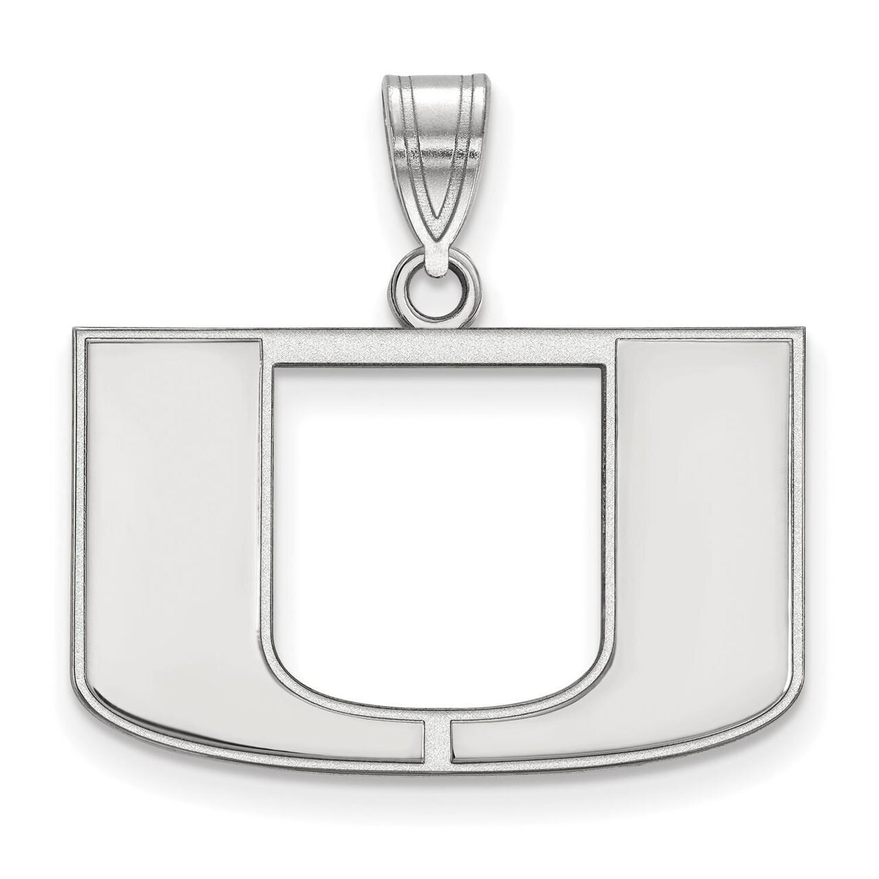 University of Miami Medium Pendant 14k White Gold 4W003UMF, MPN: 4W003UMF, 886774829579
