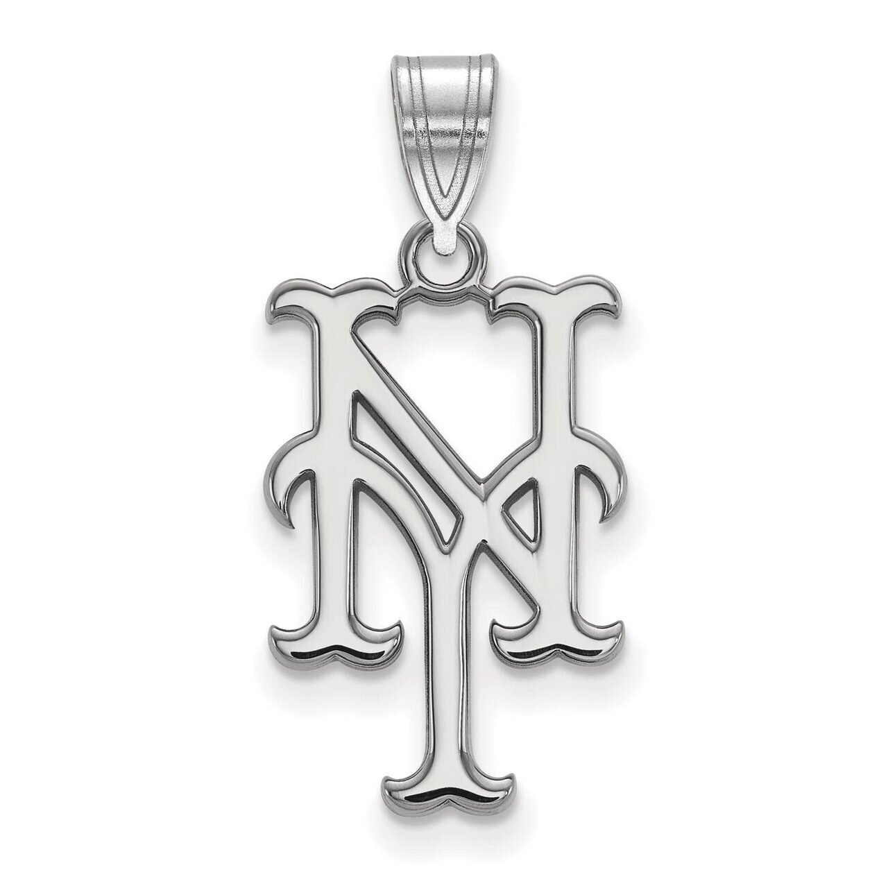 New York Mets Large Pendant 14k White Gold 4W004MET, MPN: 4W004MET, 886774830643