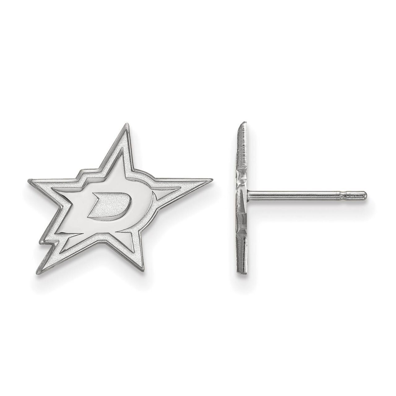 Dallas Stars Small Post Earring 14k White Gold 4W004STA, MPN: 4W004STA, 886774831046