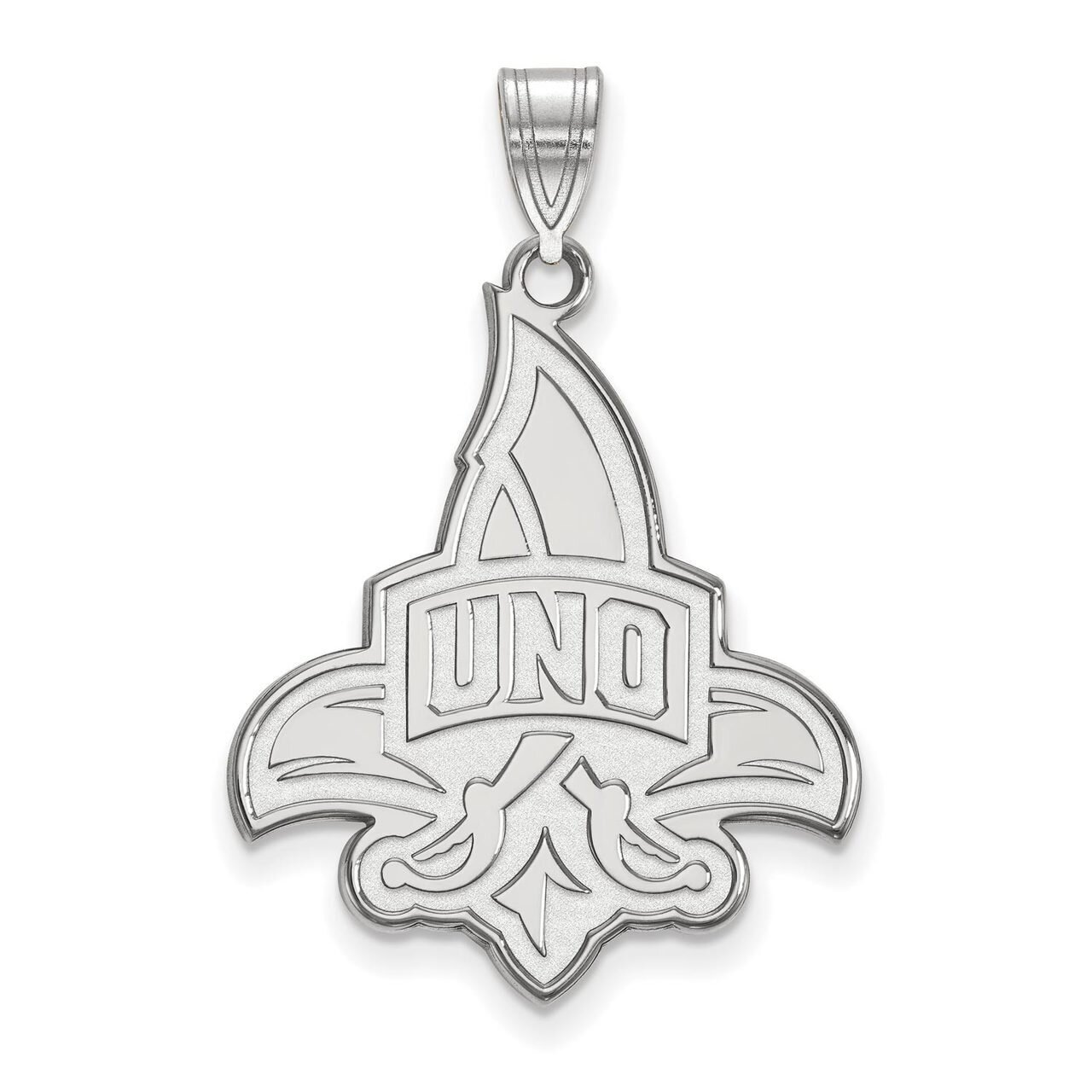University of New Orleans x-Large Pendant 14k White Gold 4W004UNO