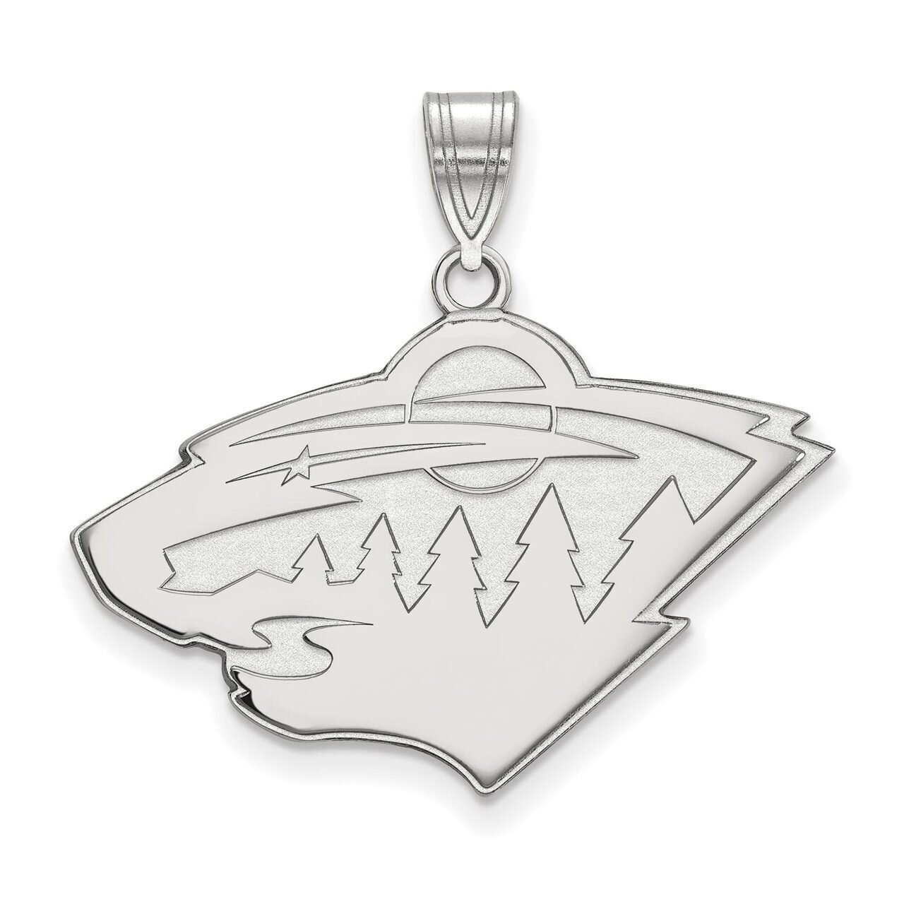 Minnesota Wild Large Pendant 14k White Gold 4W004WIL, MPN: 4W004WIL, 886774736693