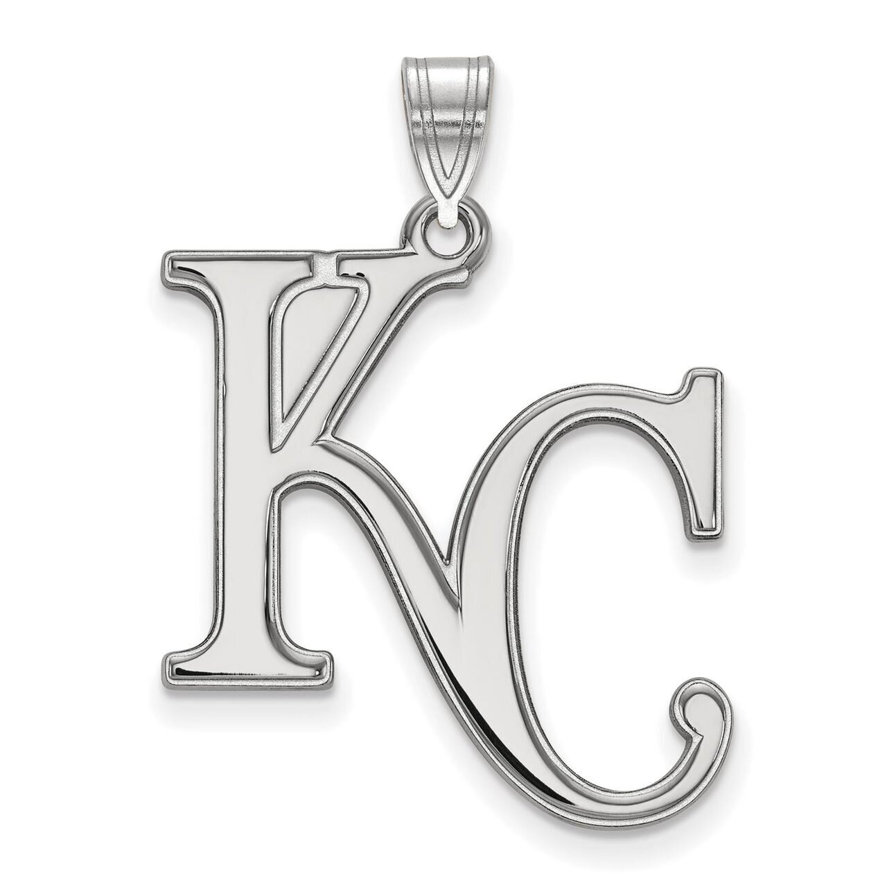 Kansas City Royals x-Large Pendant 14k White Gold 4W005ROY