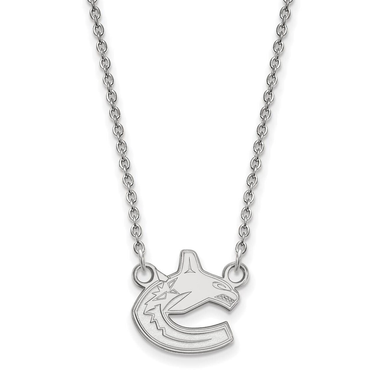 Vancouver Canucks Small Pendant with Chain Necklace 14k White Gold 4W007CUC-18, MPN: 4W007CUC-18, 8…