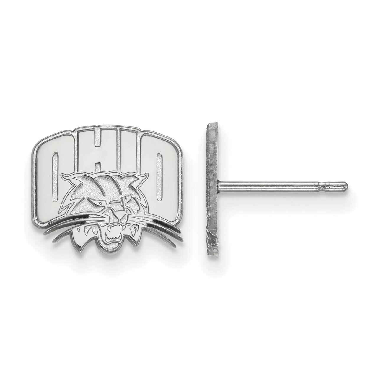 Ohio University x-Small Post Earring 14k White Gold 4W007OU, MPN: 4W007OU, 886774834214