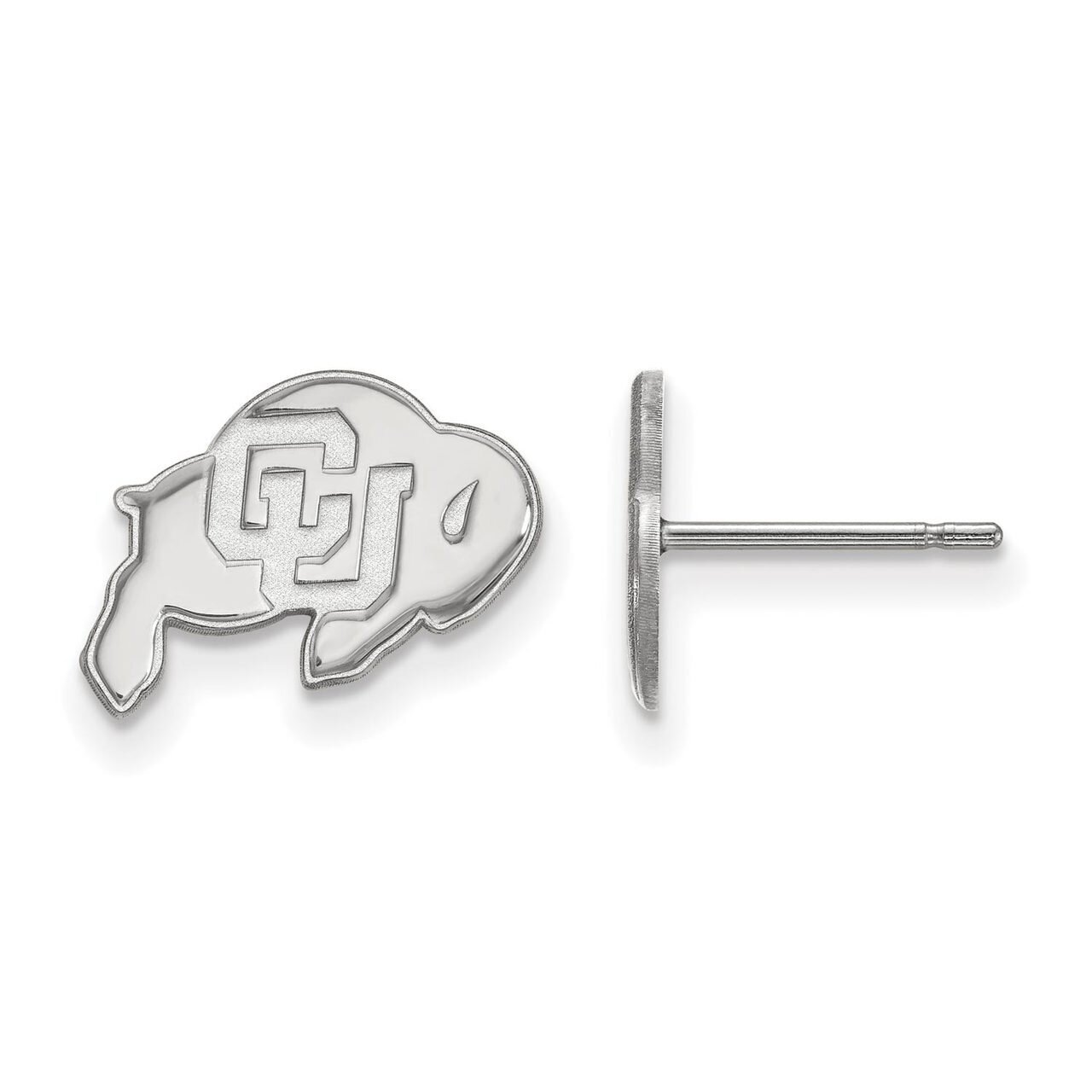 University of Colorado x-Small Post Earring 14k White Gold 4W007UCO