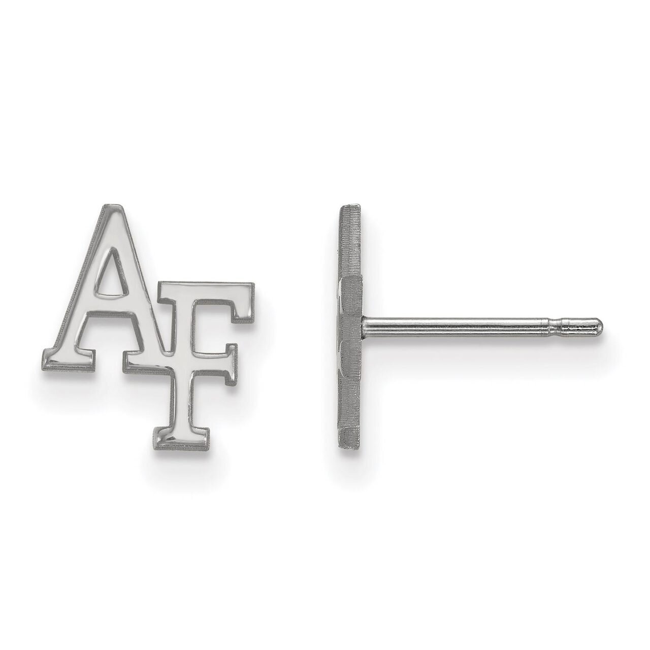 United States Air Force Academy x-Small Post Earring 14k White Gold 4W007USA