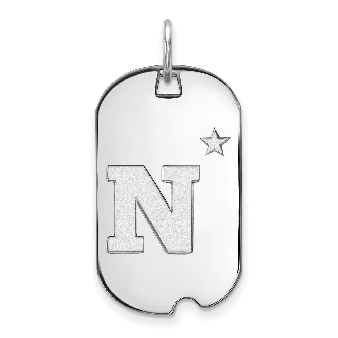 Navy Small Dog Tag 14k White Gold 4W007USN, MPN: 4W007USN, 886774834634