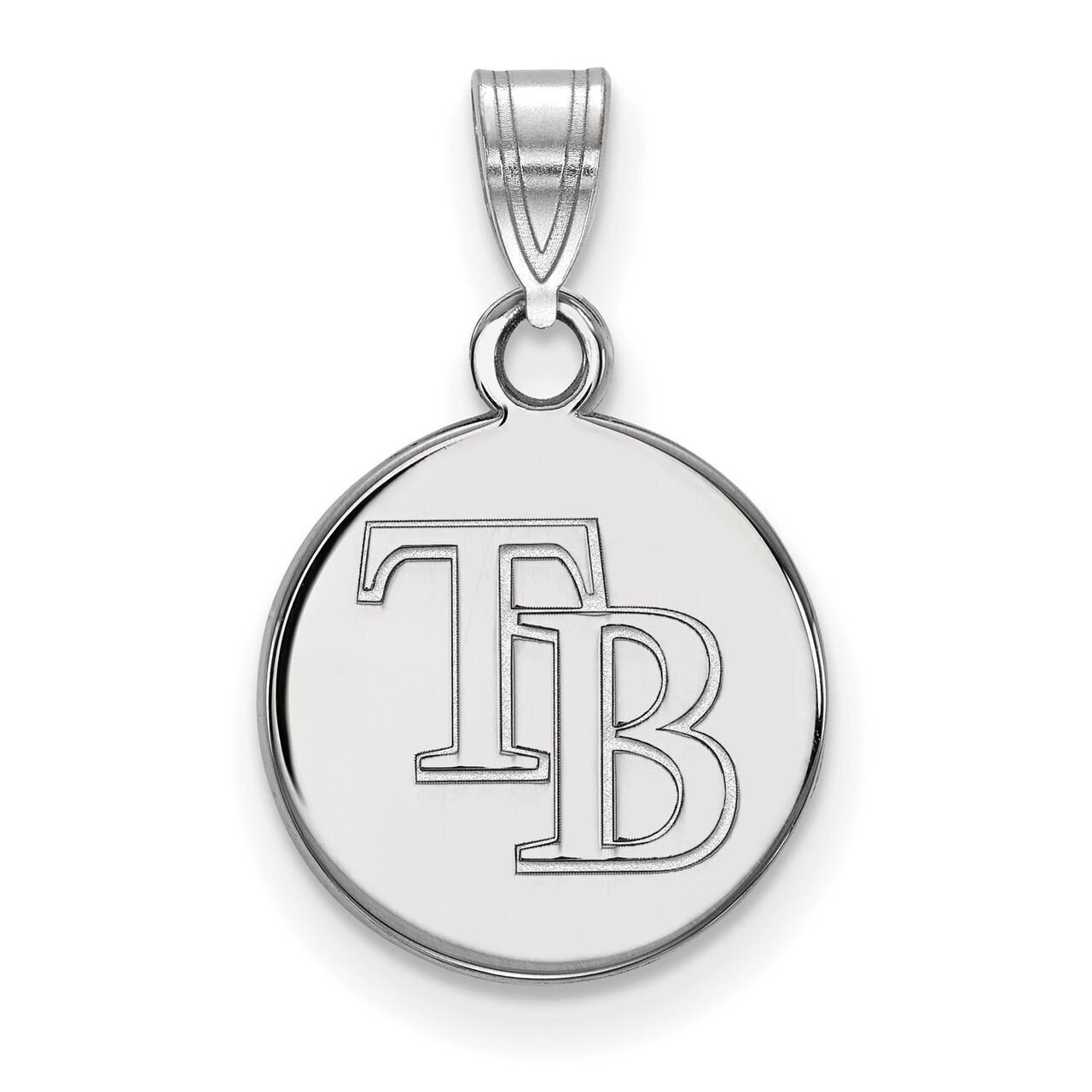 Tampa Bay Rays Small Disc Pendant 14k White Gold 4W008DEV, MPN: 4W008DEV, 886774834900
