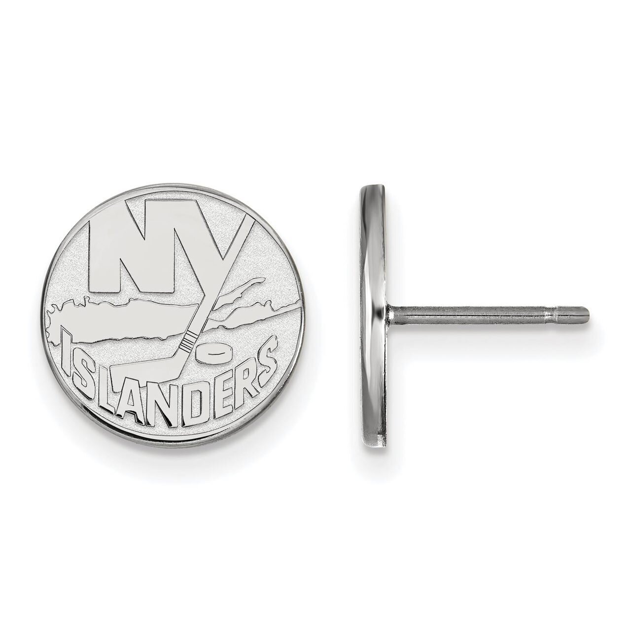 New York Islanders Small Post Earring 14k White Gold 4W008ISL, MPN: 4W008ISL, 886774835099