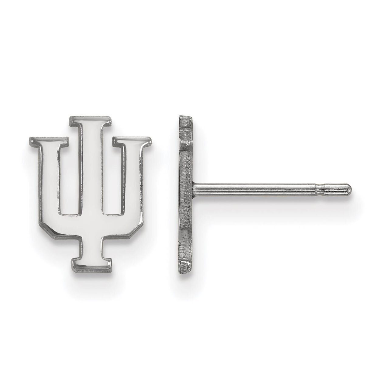 Indiana University x-Small Post Earring 14k White Gold 4W008IU, MPN: 4W008IU, 886774835112