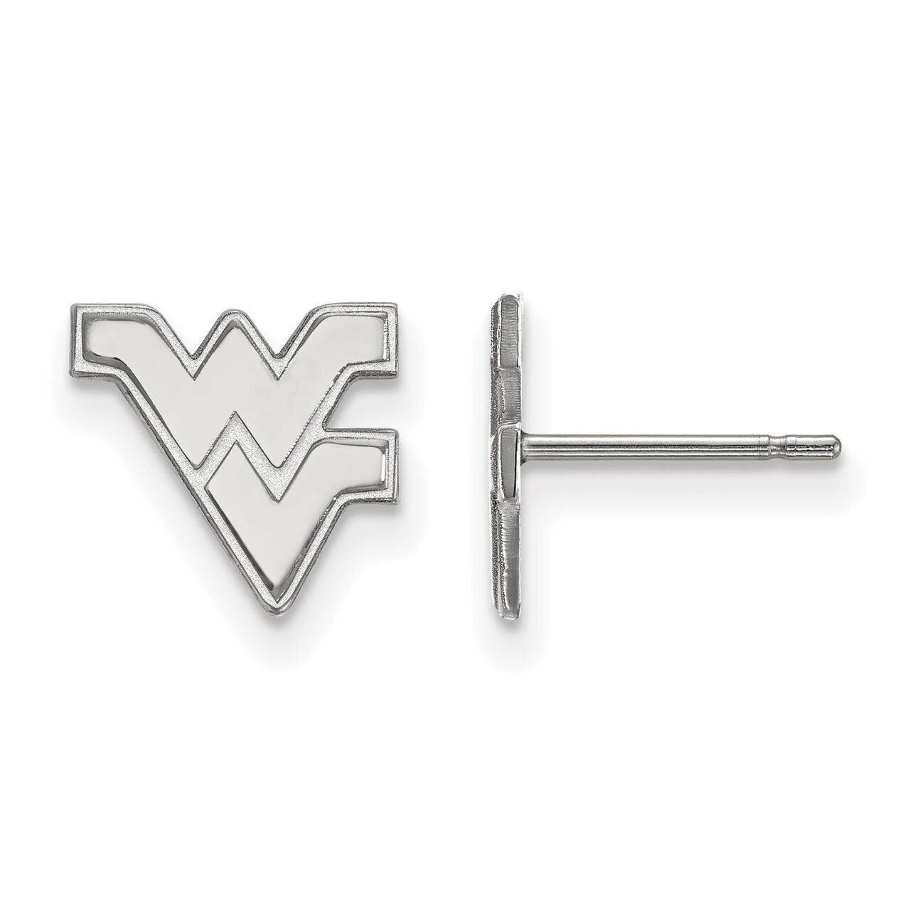 West Virginia University x-Small Post Earring 14k White Gold 4W008WVU, MPN: 4W008WVU, 886774836232