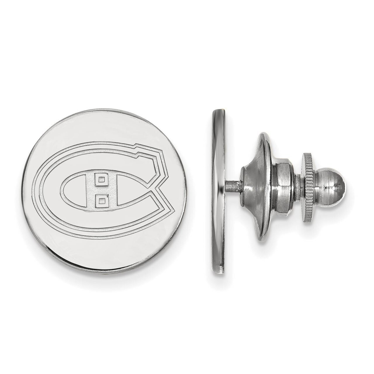 Montreal Canadiens Lapel Pin 14k White Gold 4W009CAN