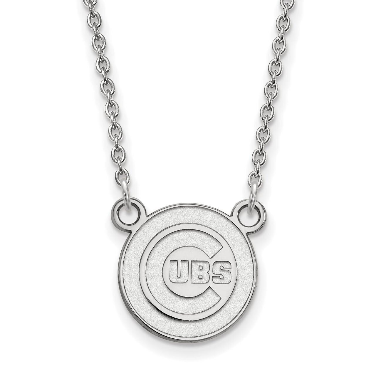 Chicago Cubs Small Pendant with Chain Necklace 14k White Gold 4W009CUB-18, MPN: 4W009CUB-18, 886774…