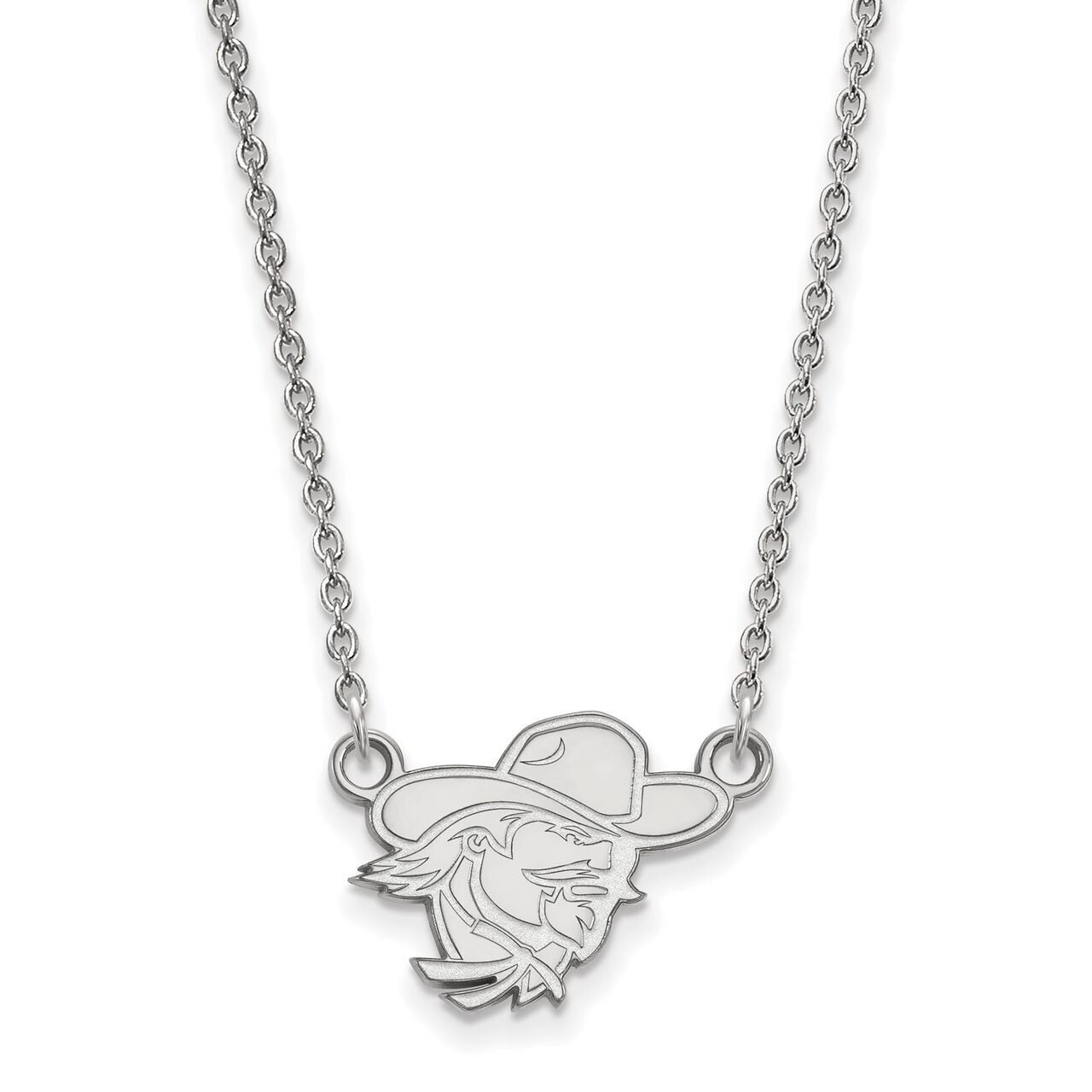 Eastern Kentucky University Small Pendant with Chain Necklace 14k White Gold 4W009EKU-18, MPN: 4W00…