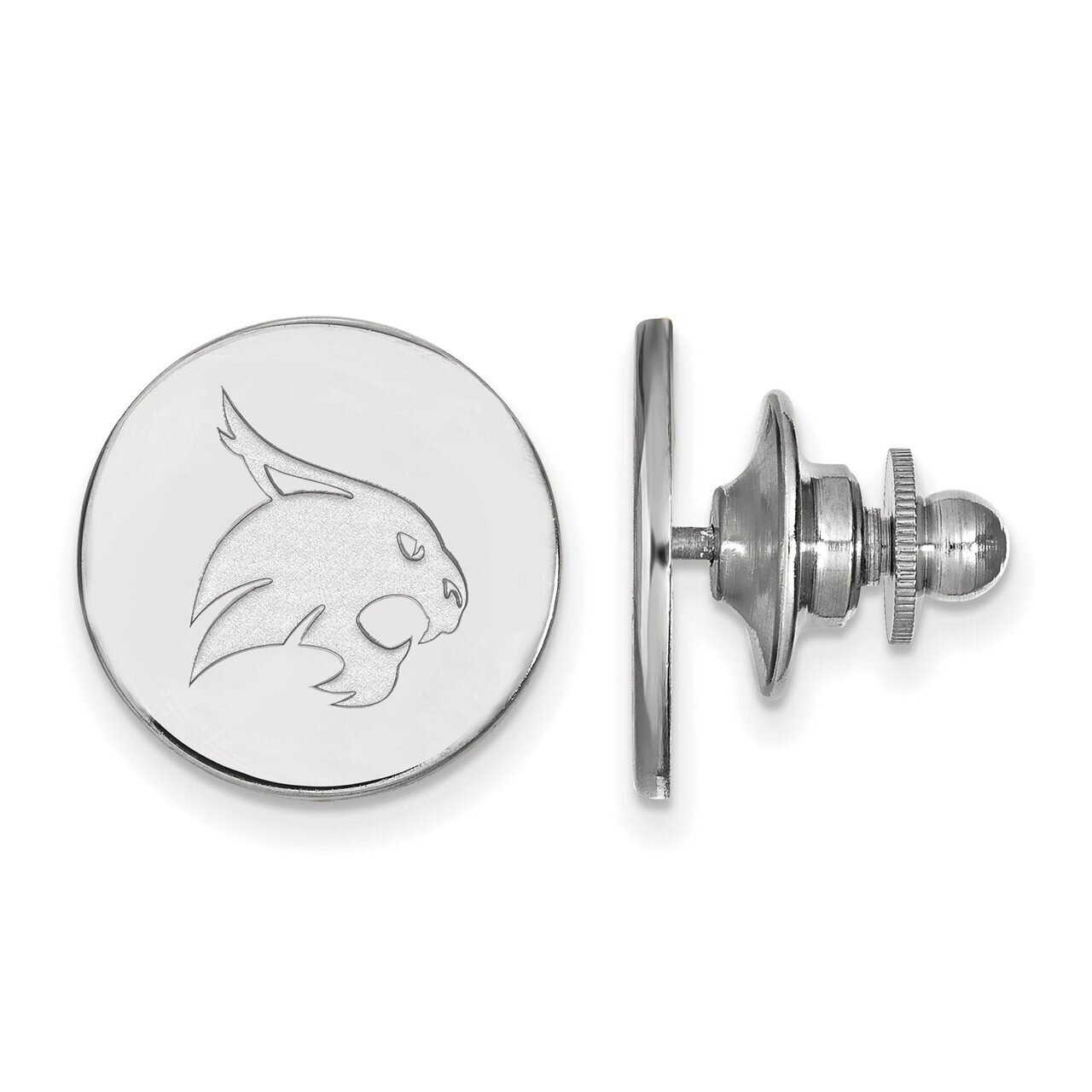 Texas State University Lapel Pin 14k White Gold 4W009TST, MPN: 4W009TST, 886774837024