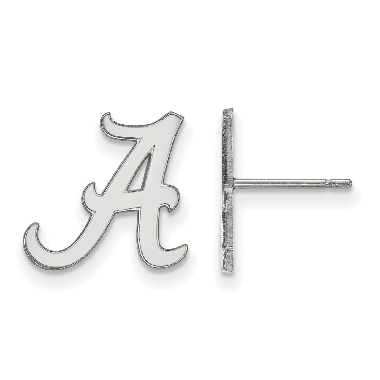 University of Alabama Small Post Earring 14k White Gold 4W009UAL