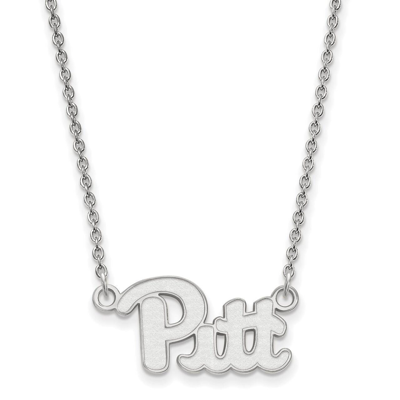 University of Pittsburgh Small Pendant with Chain Necklace 14k White Gold 4W009UPI-18, MPN: 4W009UP…