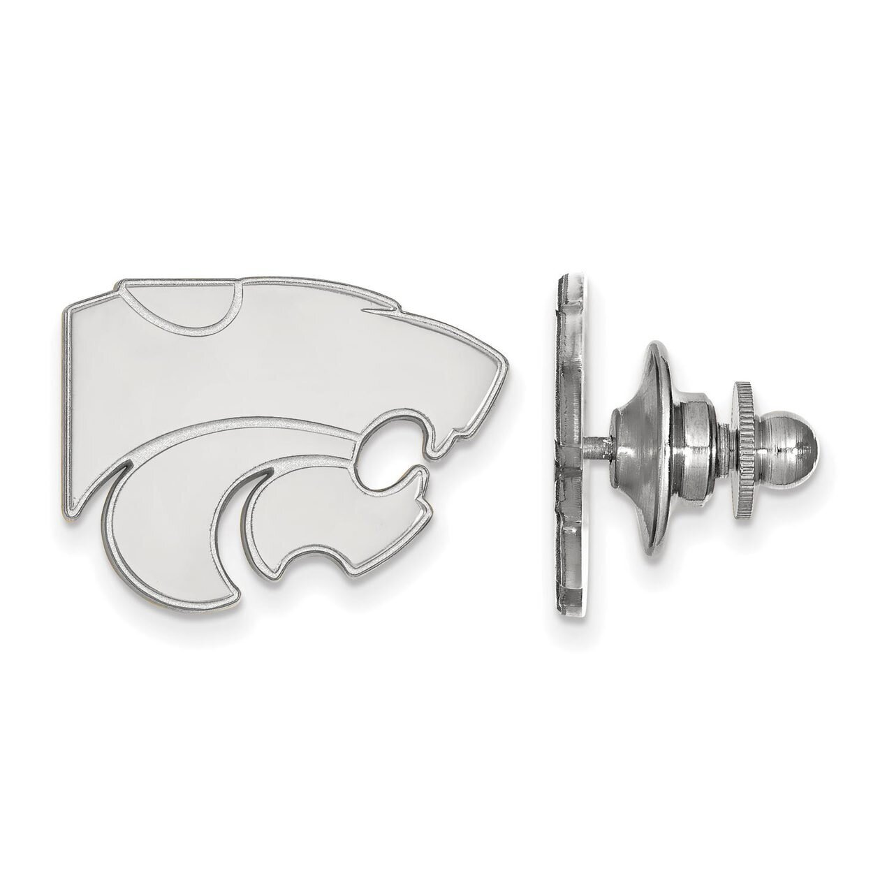 Kansas State University Lapel Pin 14k White Gold 4W011KSU, MPN: 4W011KSU, 886774838571