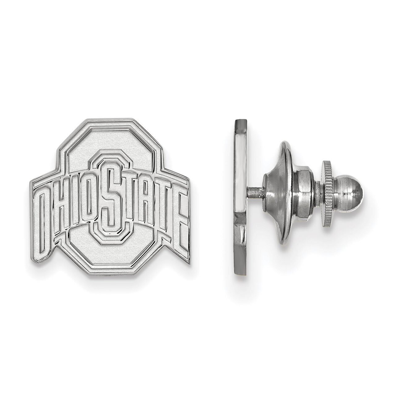 Ohio State University Lapel Pin 14k White Gold 4W011OSU, MPN: 4W011OSU, 886774838663