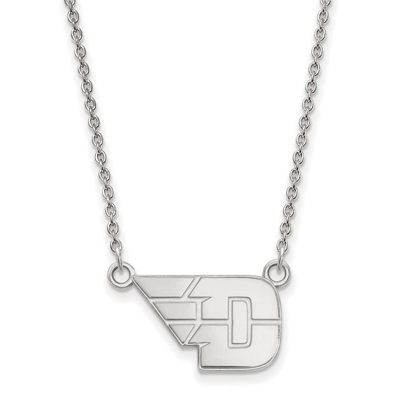 University of Dayton Small Pendant with Chain Necklace 14k White Gold 4W011UD-18, MPN: 4W011UD-18, …