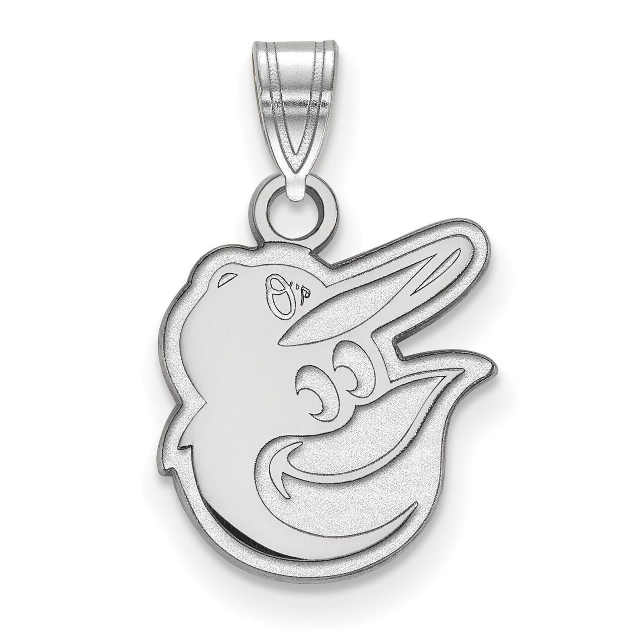 Baltimore Orioles Small Pendant 14k White Gold 4W012ORI, MPN: 4W012ORI, 886774839332