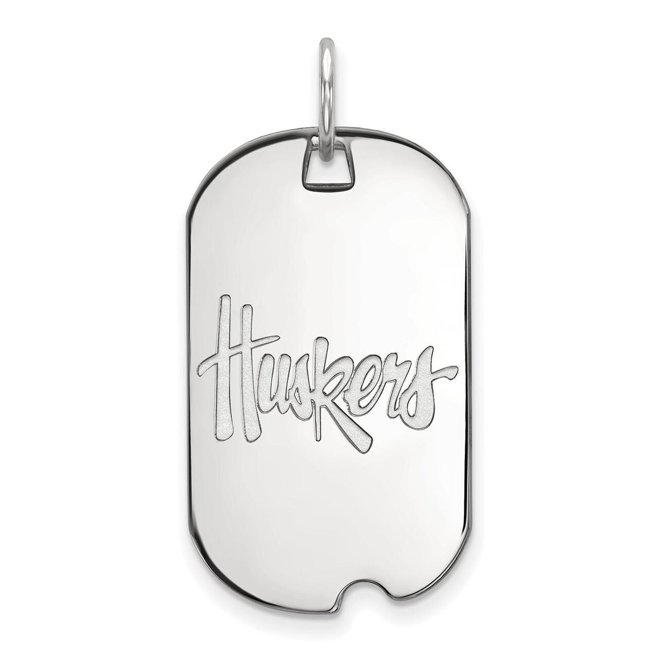 University of Nebraska Small Dog Tag 14k White Gold 4W013UNE, MPN: 4W013UNE, 886774839868