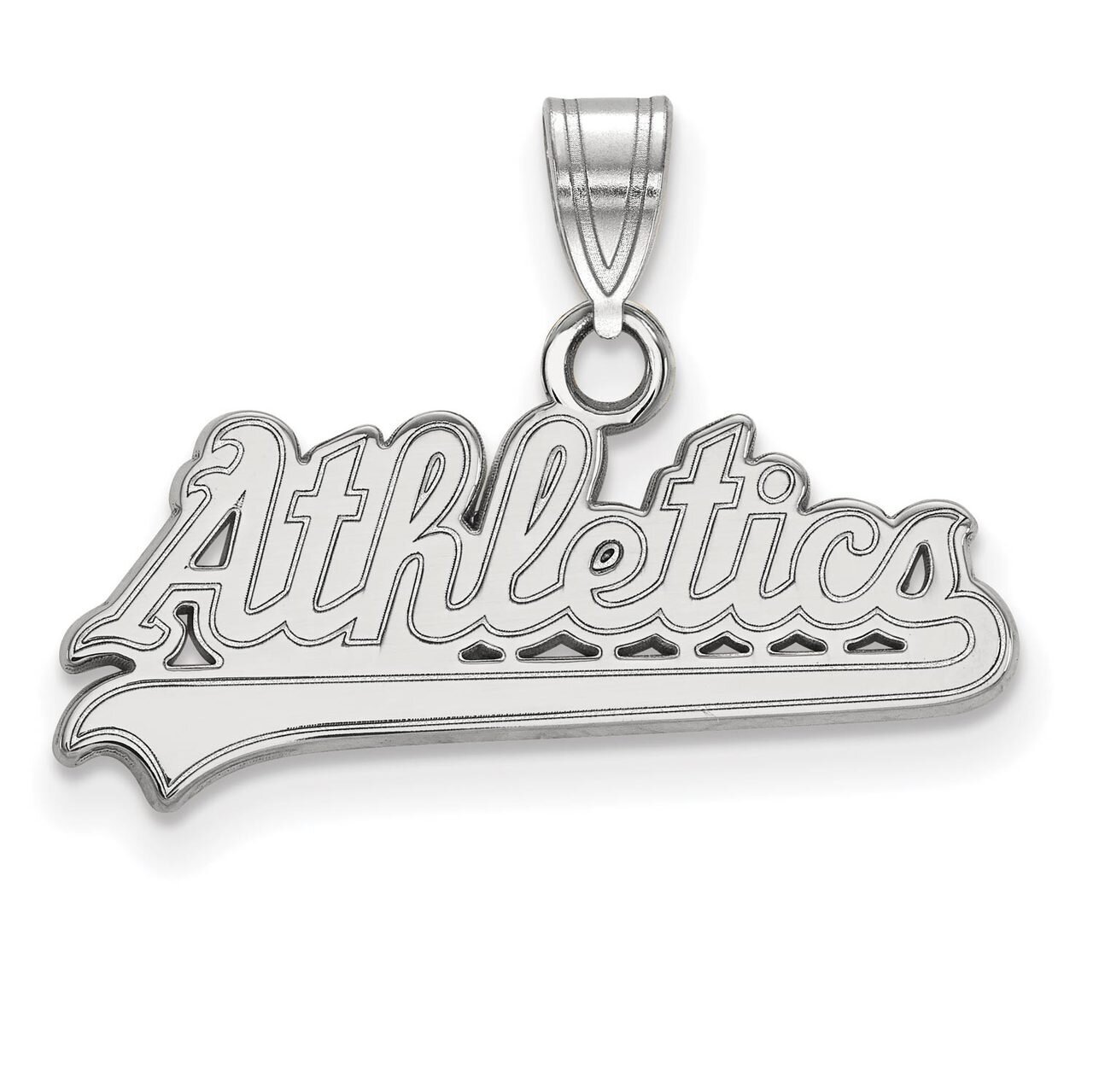 Oakland Athletics Small Pendant 14k White Gold 4W014ATH, MPN: 4W014ATH, 886774839943