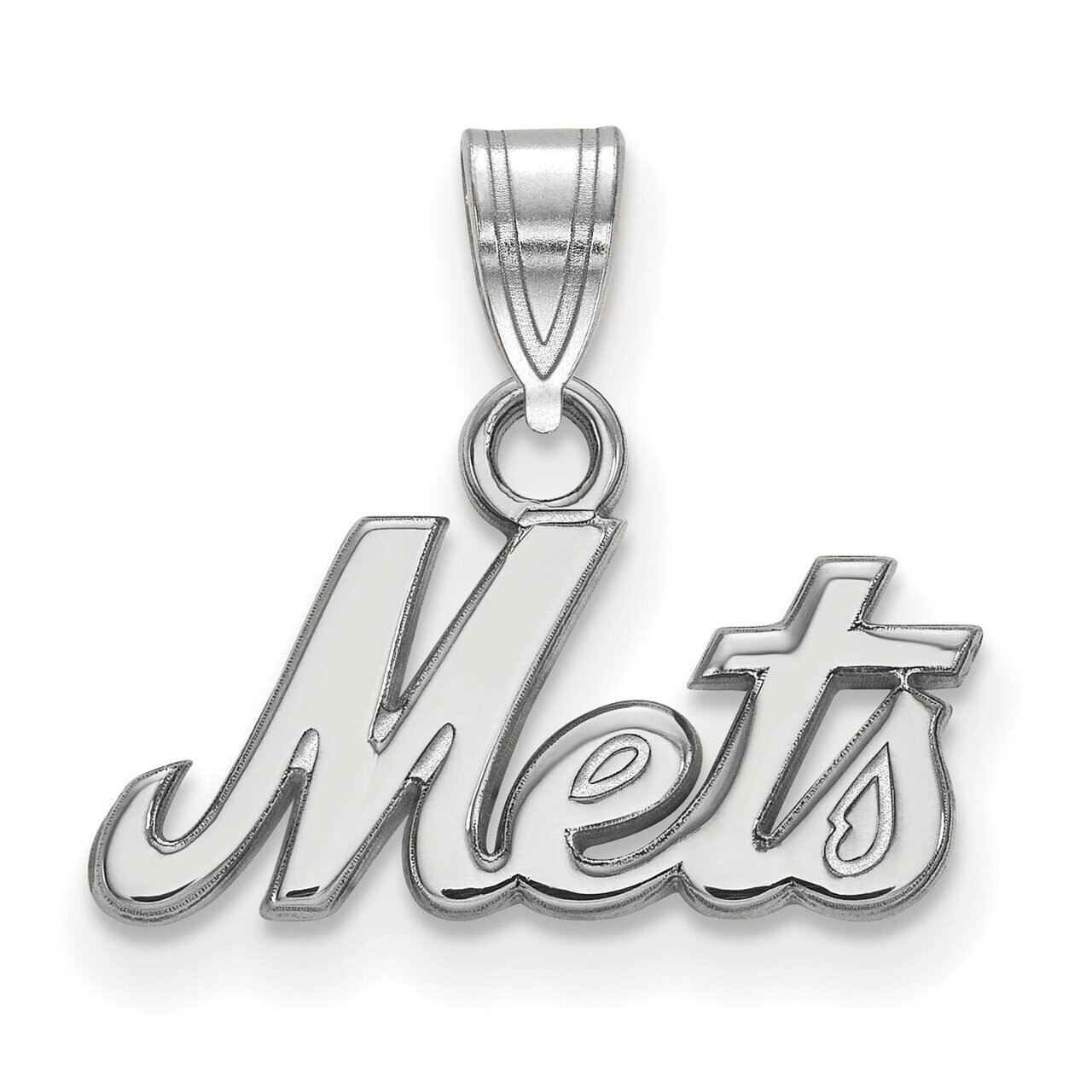 New York Mets Small Pendant 14k White Gold 4W014MET