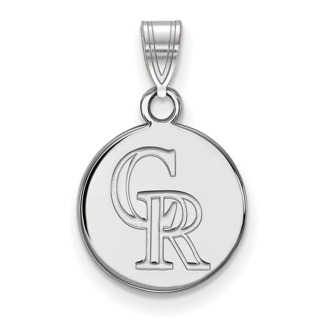 Colorado Rockies Small Disc Pendant 14k White Gold 4W015ROK, MPN: 4W015ROK, 886774840628
