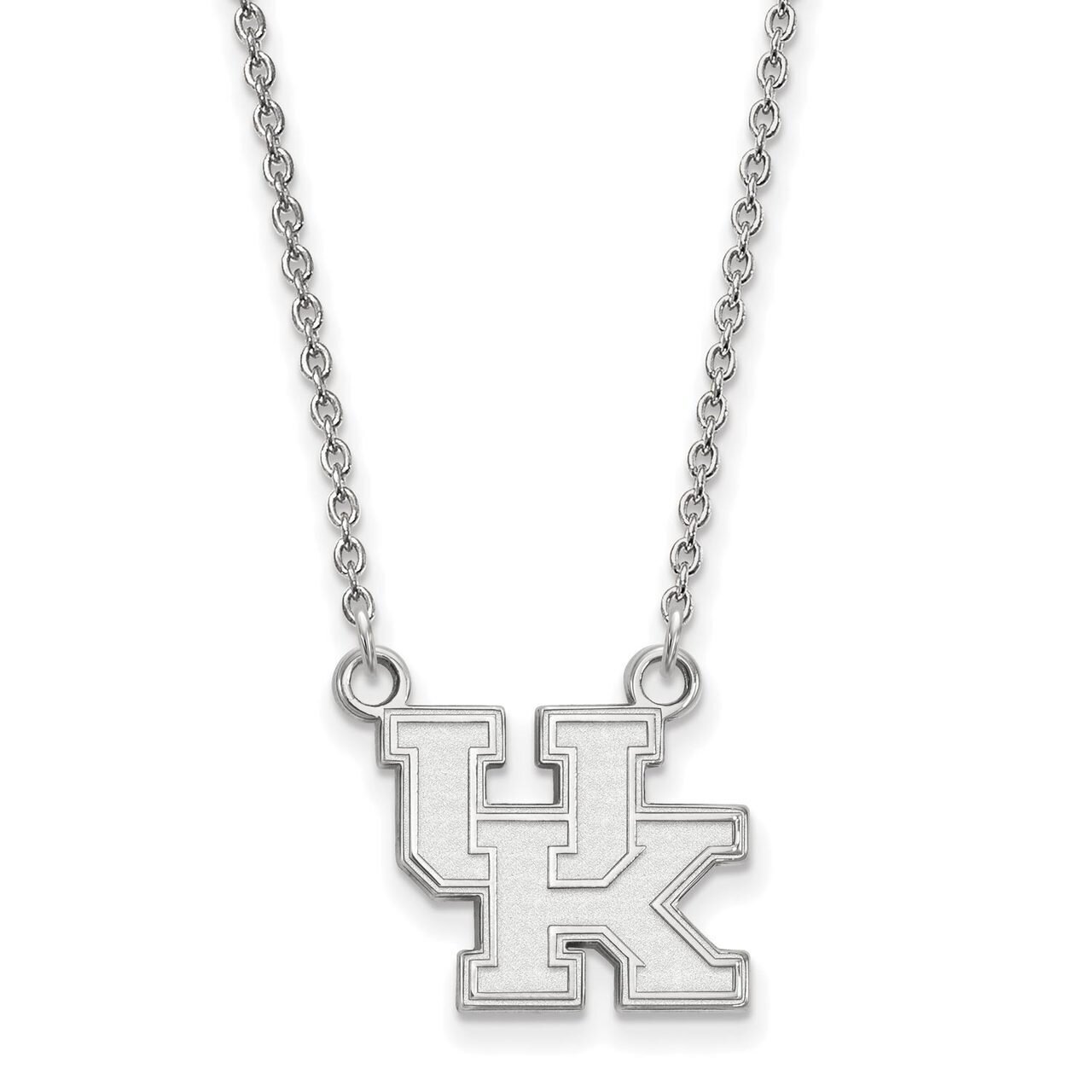 University of Kentucky Small Pendant with Chain Necklace 14k White Gold 4W015UK-18, MPN: 4W015UK-18…