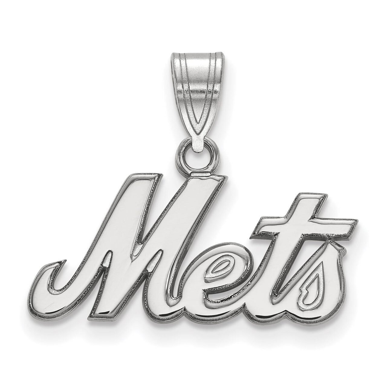 New York Mets Large Pendant 14k White Gold 4W016MET