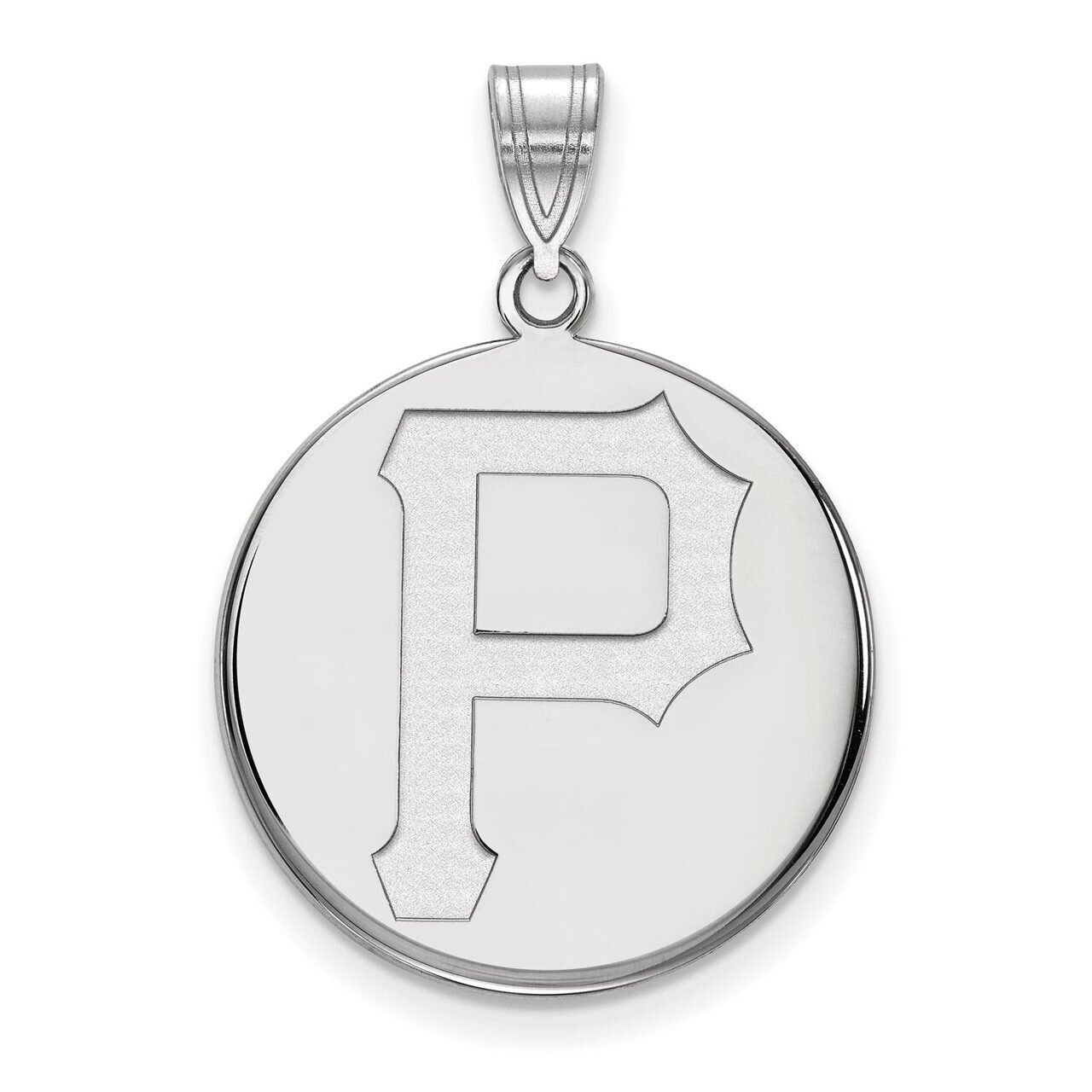 Pittsburgh Pirates Large Disc Pendant 14k White Gold 4W016PIR, MPN: 4W016PIR, 886774841212