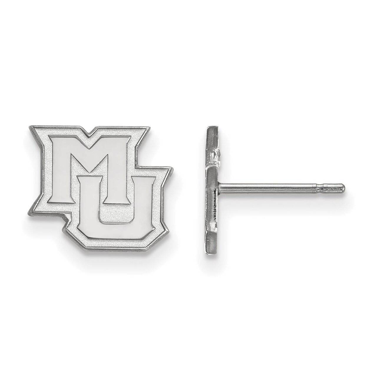 Marquette University x-Small Post Earring 14k White Gold 4W018MAR