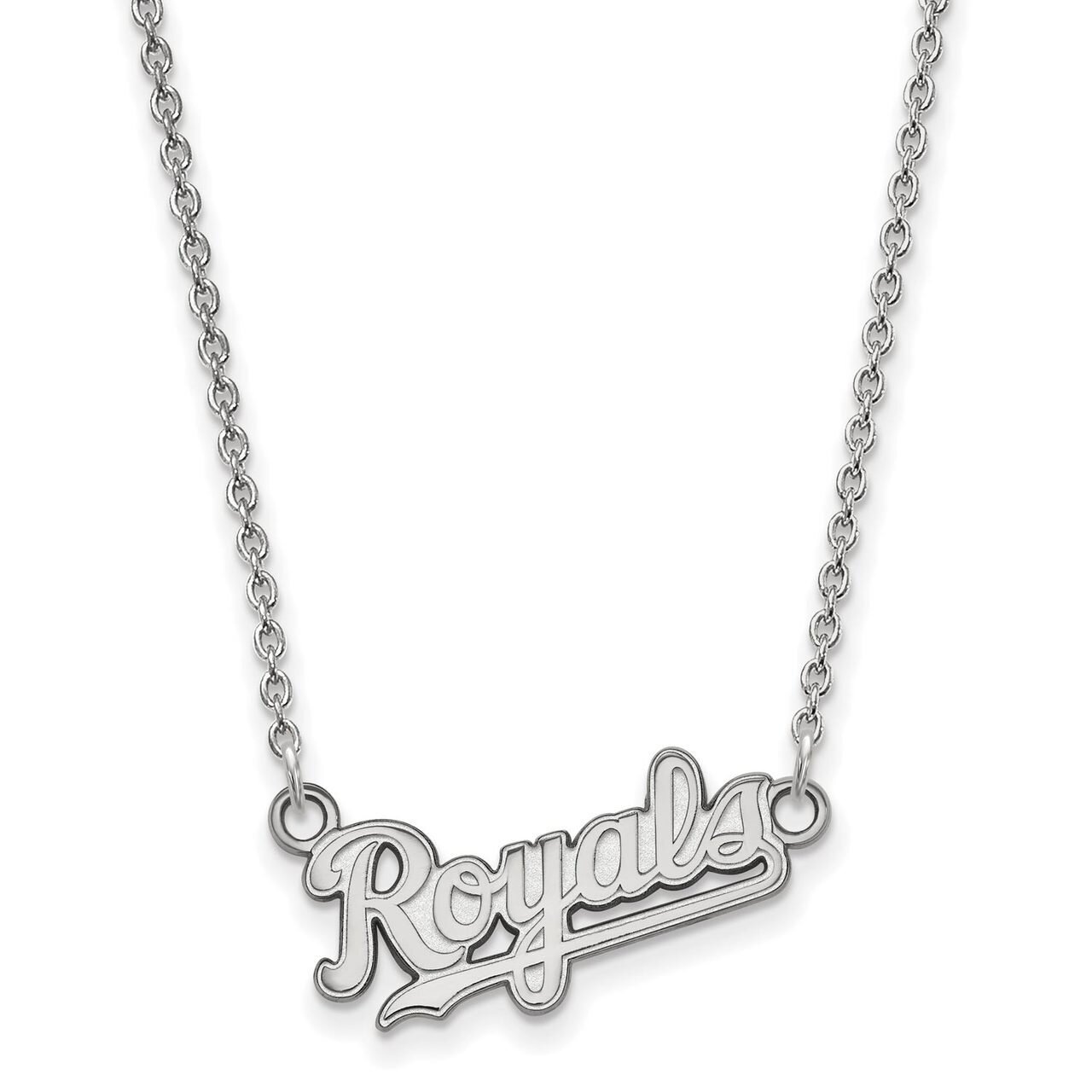 Kansas City Royals Small Pendant with Chain Necklace 14k White Gold 4W018ROY-18, MPN: 4W018ROY-18, …