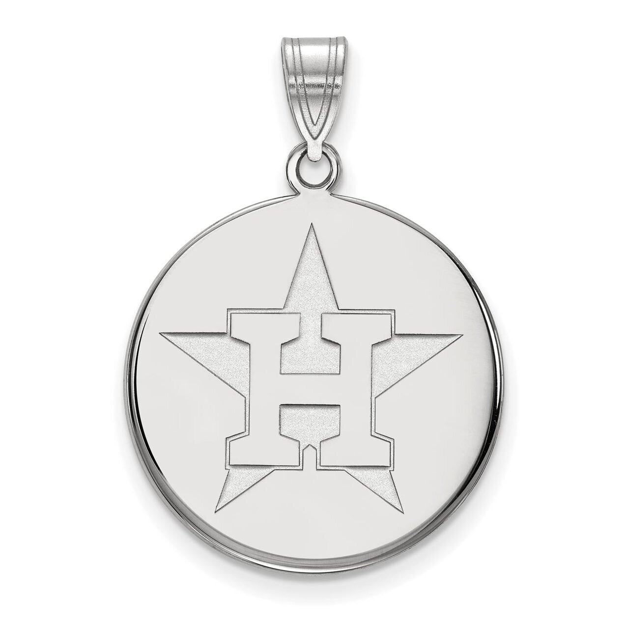 Houston Astros Large Disc Pendant 14k White Gold 4W019AST, MPN: 4W019AST, 886774842295