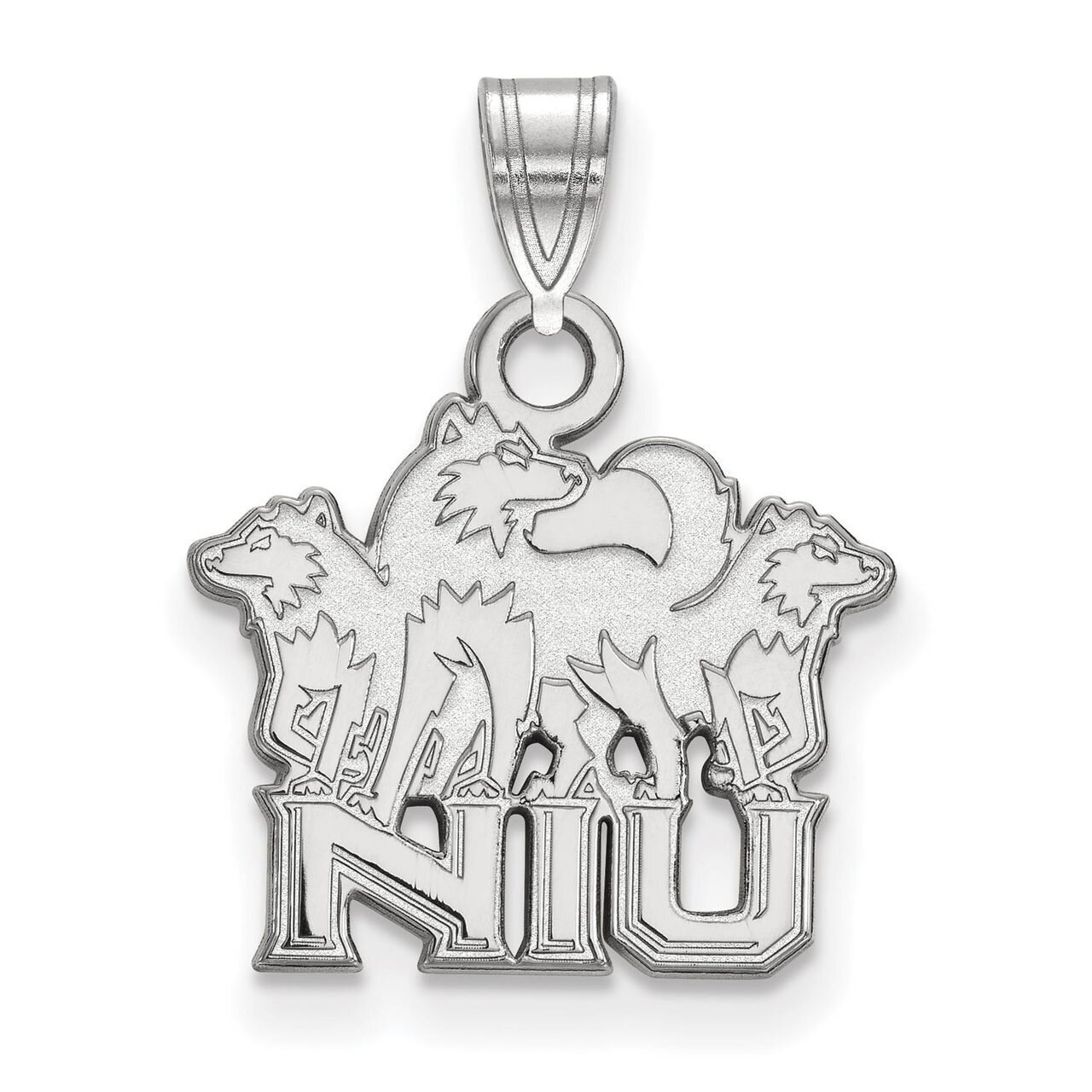 Northern Illinois University Small Pendant 14k White Gold 4W019NIU, MPN: 4W019NIU, 886774842424