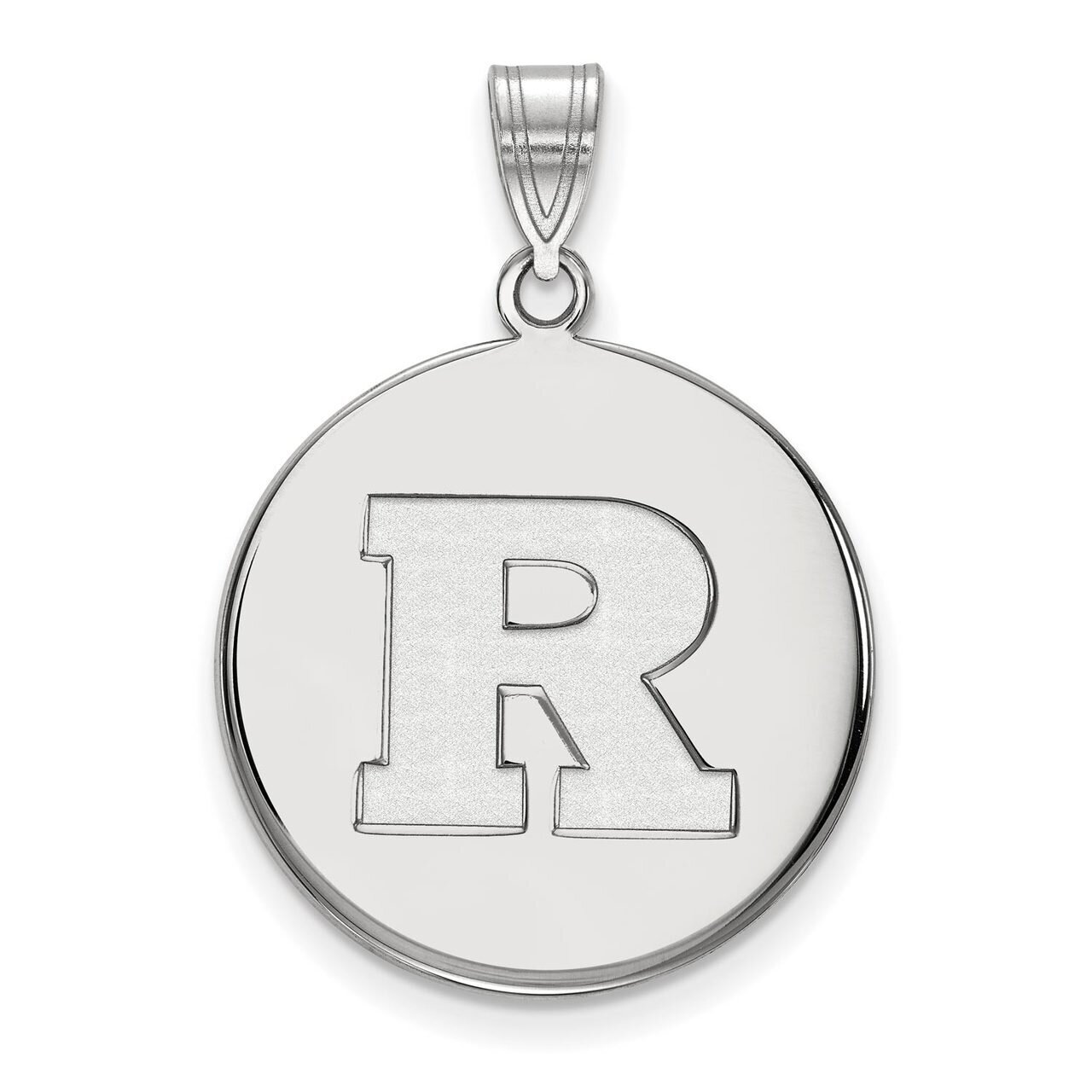 Rutgers Large Disc Pendant 14k White Gold 4W020RUT, MPN: 4W020RUT, 886774842776