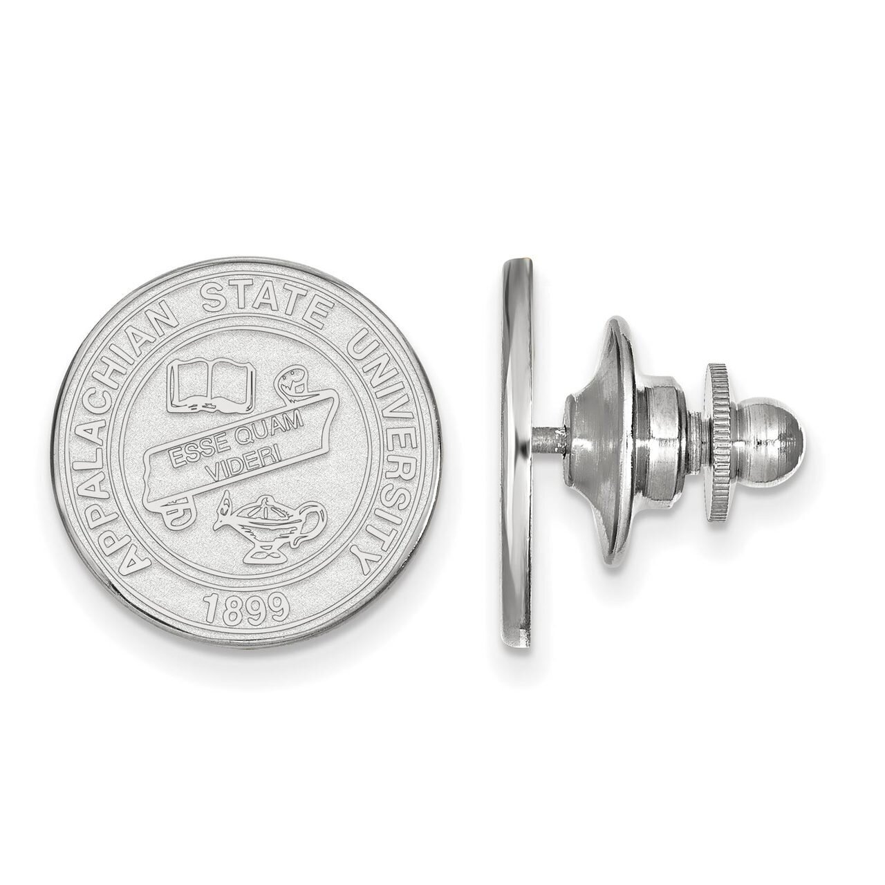 Appalachian State University Crest Lapel Pin 14k White Gold 4W021APS