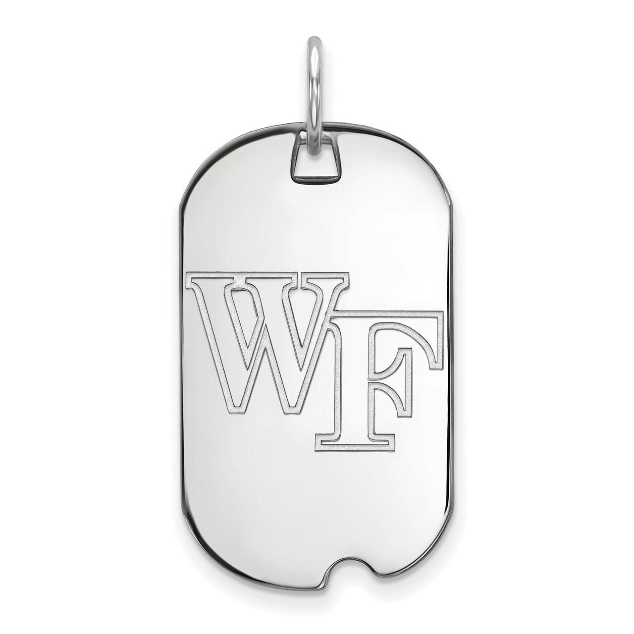 Wake Forest University Small Dog Tag 14k White Gold 4W021WFU, MPN: 4W021WFU, 886774843230