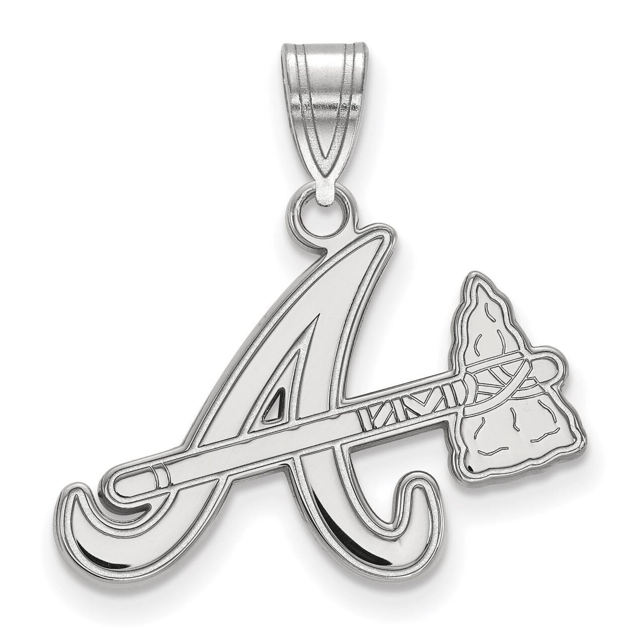 Atlanta Braves Medium Pendant 14k White Gold 4W022BRA, MPN: 4W022BRA, 886774843285