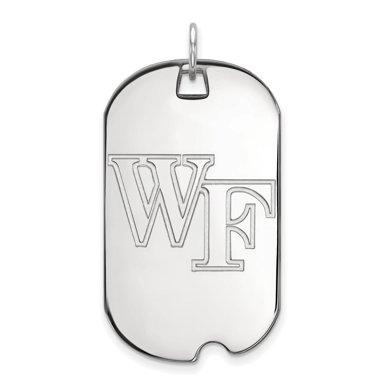 Wake Forest University Large Dog Tag 14k White Gold 4W022WFU, MPN: 4W022WFU, 886774843605