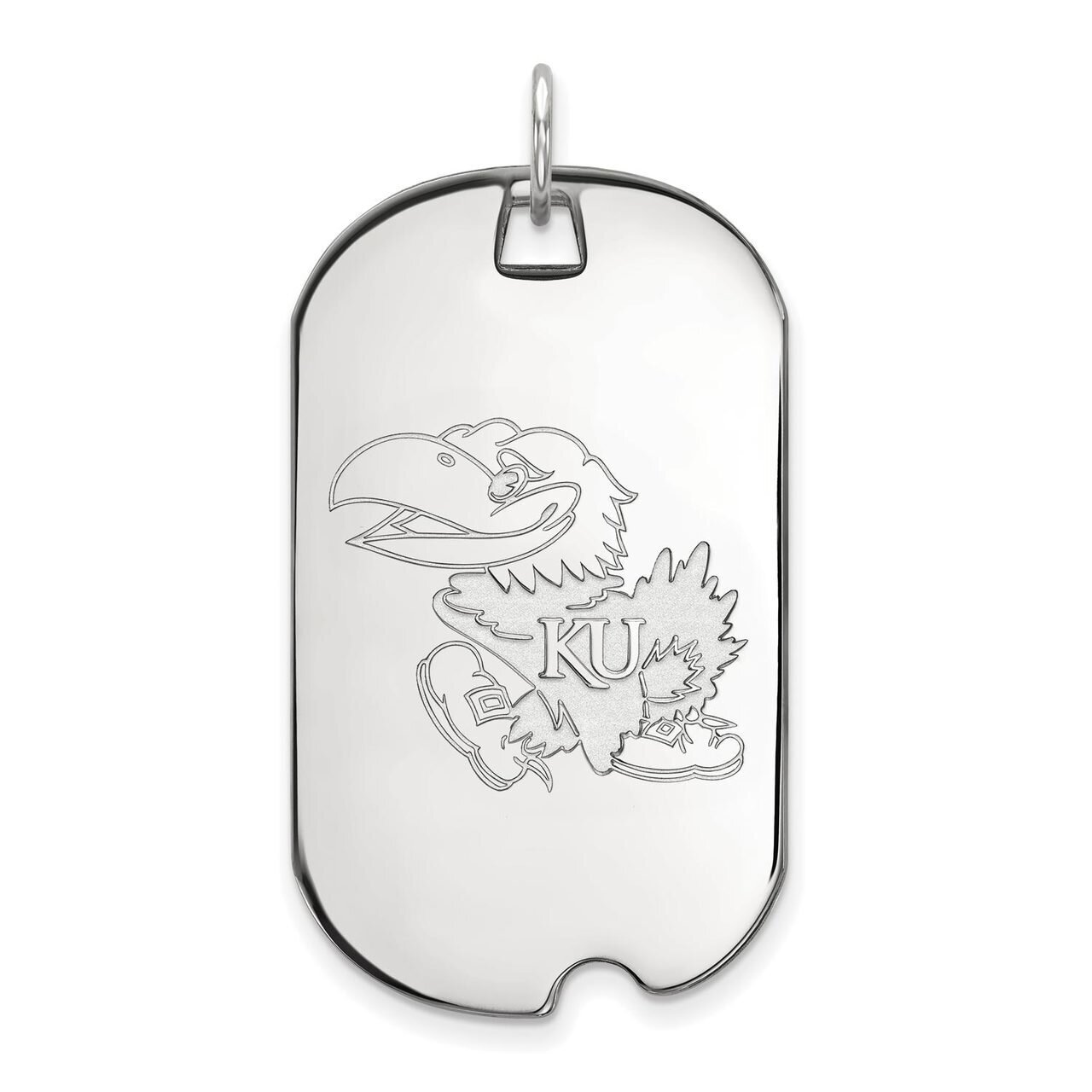 University of Kansas Large Dog Tag 14k White Gold 4W024UKS, MPN: 4W024UKS, 886774844114