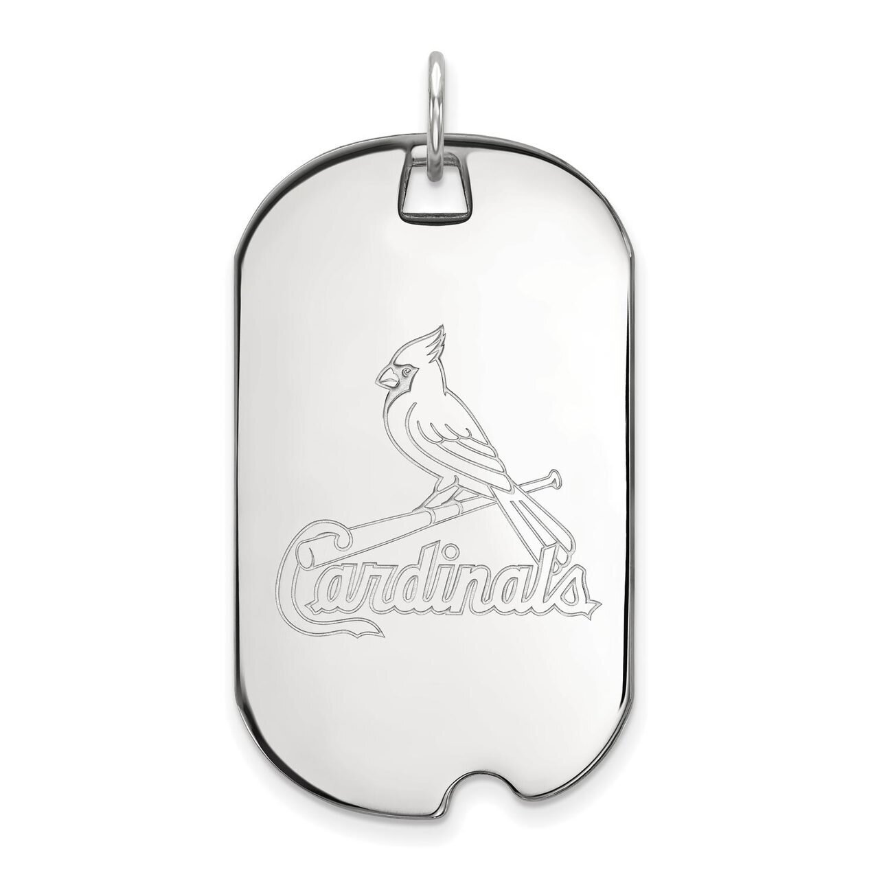 Saint Louis Cardinals Large Dog Tag 14k White Gold 4W026CRD, MPN: 4W026CRD, 886774844763