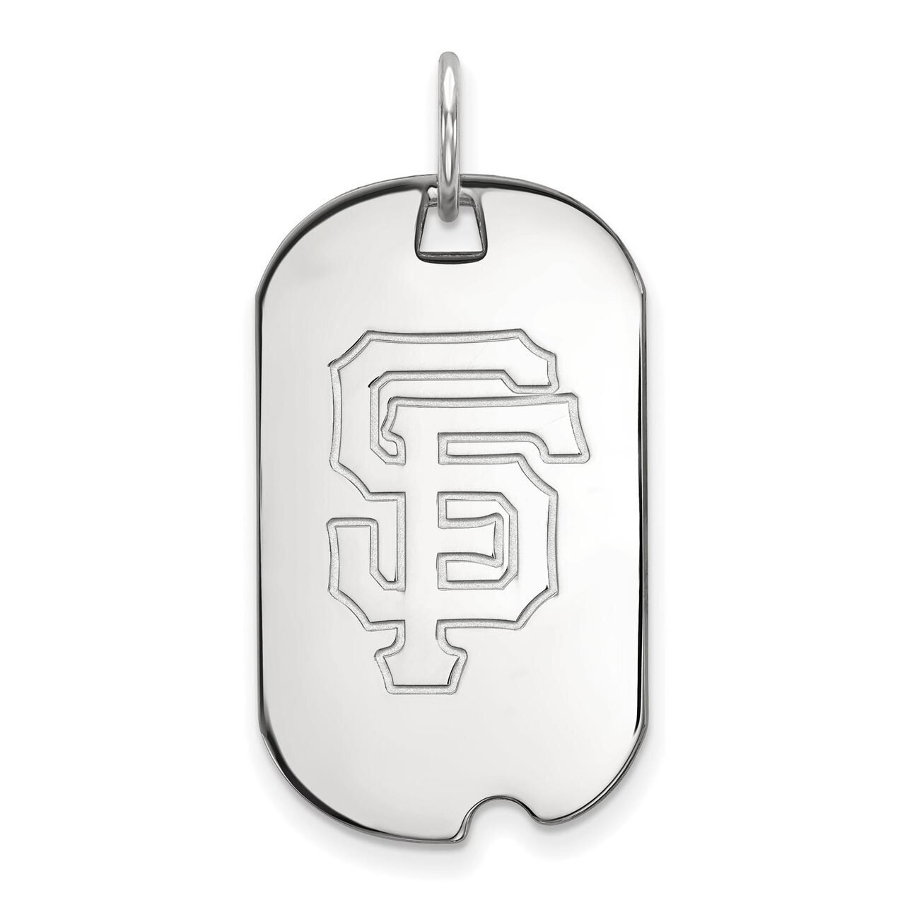 San Francisco Giants Small Dog Tag 14k White Gold 4W026GIT, MPN: 4W026GIT, 886774844787