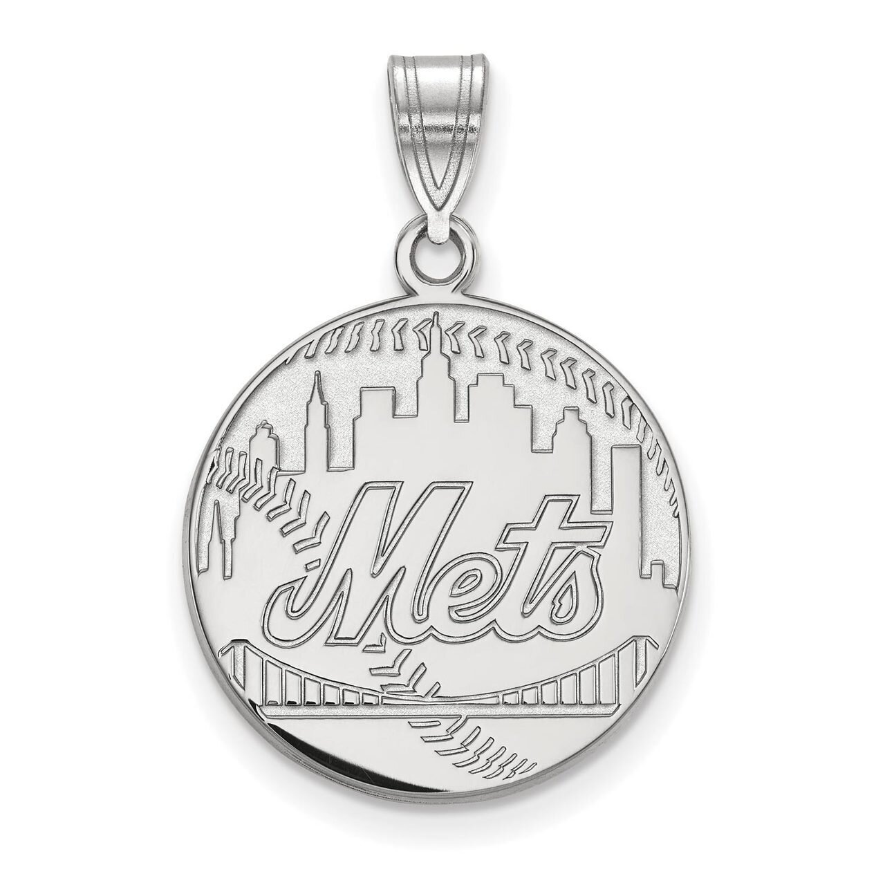 New York Mets Large Pendant 14k White Gold 4W026MET, MPN: 4W026MET, 886774844824